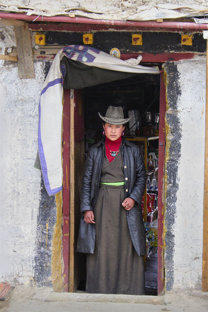 Tibet femme échope